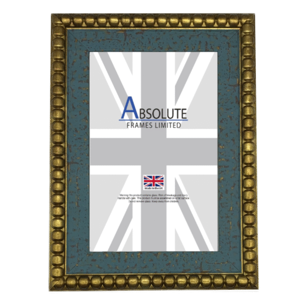 Chester Turquoise - Gold Bead Edge