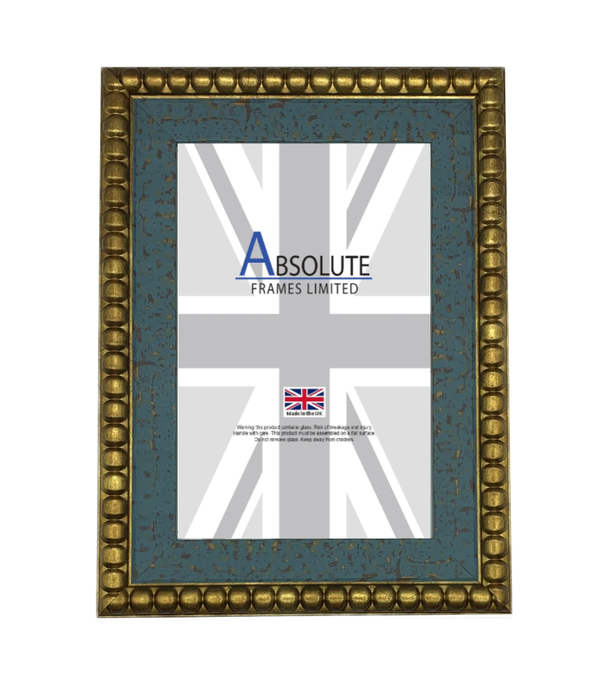 Chester Turquoise - Gold Bead Edge